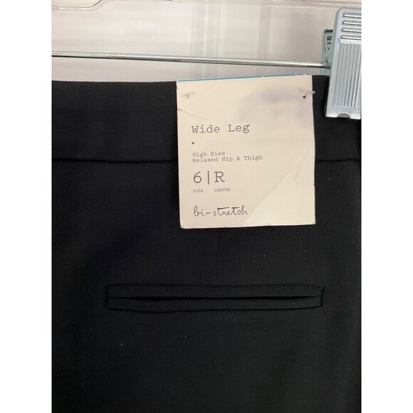 A New Day Size 6 High-Rise Wide-Leg Dress Pants Black NEW - Picture 4 of 5